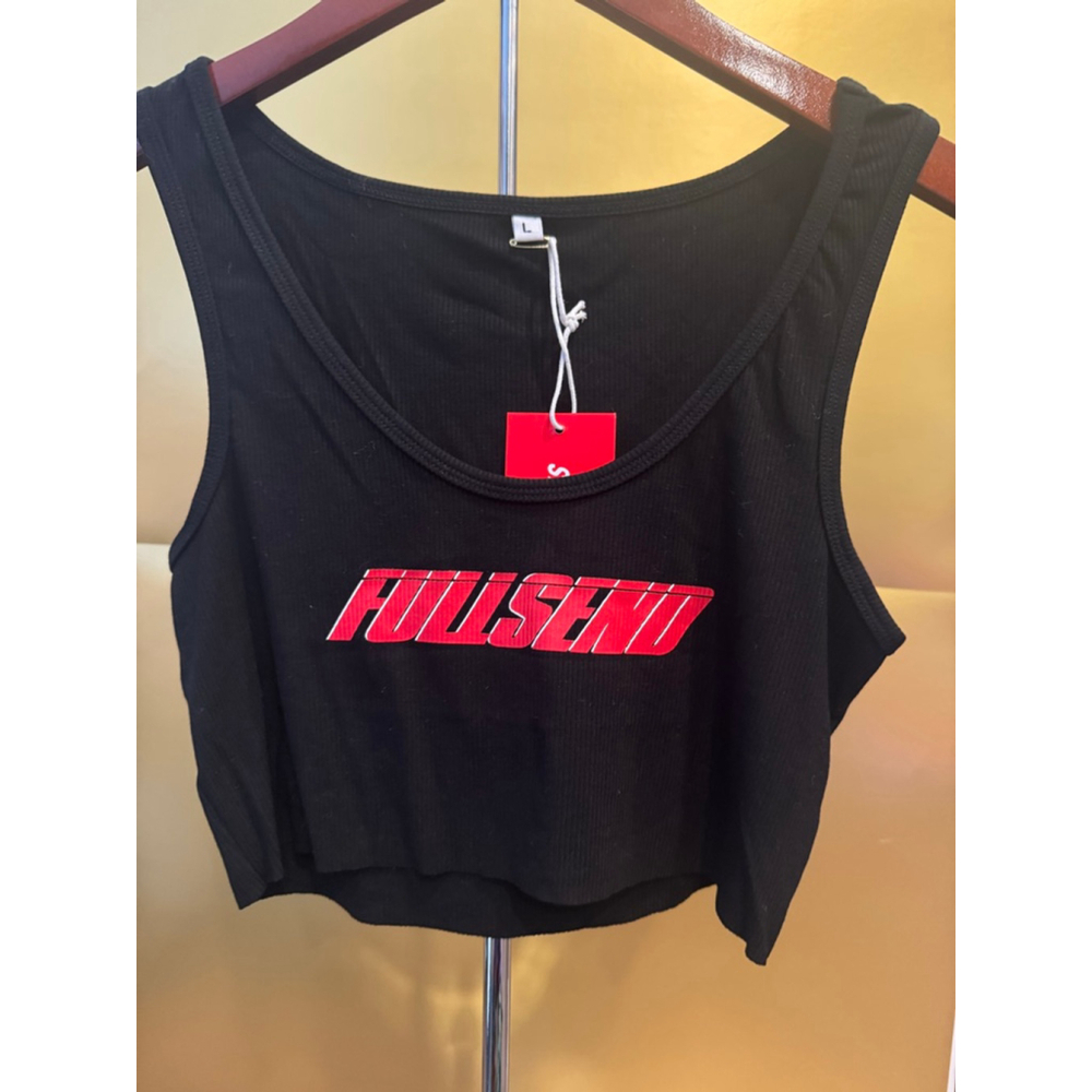 Women's FULL SEND Nelk Boys Cropped Tank Top L Large NWT